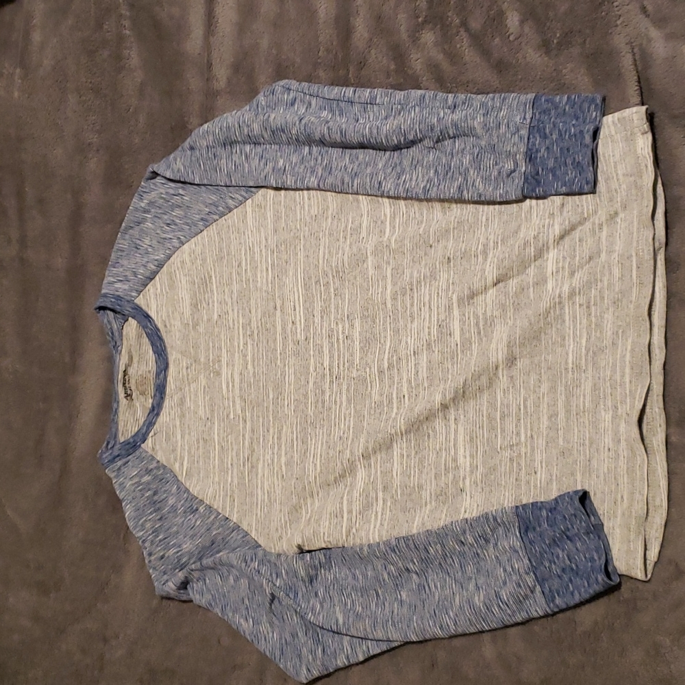 2 for $10- Men's Small Baseball Ragon Longsleeve Knit Shirt